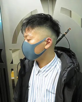 メンズ Le'a所属・渋谷/フェード/ 國分 翔のヘアスタイル