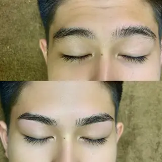 メンズ アイブロウ Luna belle　セリーナ美容室所属・Luna belle まつ毛と眉毛の専門店のマツエク・マツパデザイン