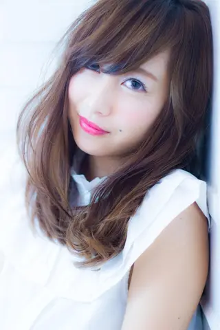 ミディアム セミロング ロング カラー パーマ 髪質改善&韓国風特化 型サロン ミシェリーのヘアスタイル