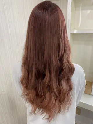 ロング ハイトーン/ エクステのヘアスタイル