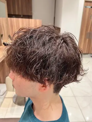 ショート パーマ ツヤ髪縮毛矯正💫/ ハイトーン/あゆみのヘアスタイル