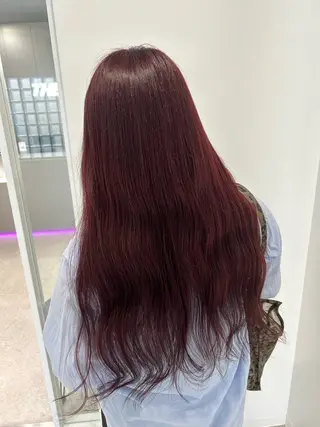 ロング カラー 愛結 暖色カラー🎀🩰のヘアスタイル
