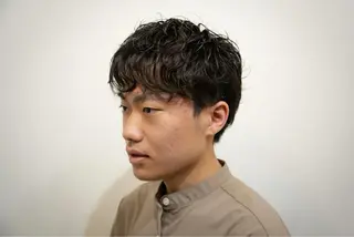 パーマ メンズ 能登谷 泉稀のヘアスタイル