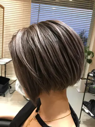 ミディアム カラー 関口 友行のヘアスタイル