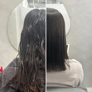 ミディアム 透明感カラー特化/ 顔まわり特化/辻部のヘアスタイル