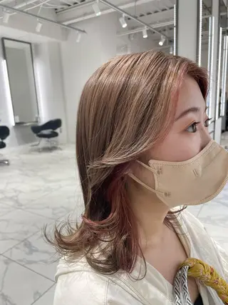 ミディアム カラー Salon de  COCO所属・Yuka /ツヤカラー✨のヘアスタイル