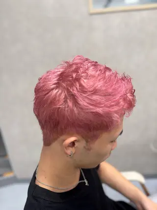 ショート カラー メンズ メンズ特化韓国風 パーマスタイル/りんのヘアスタイル