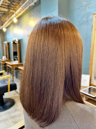 ミディアム 青物横丁/大井町/ 髪質改善/鈴木直行のヘアスタイル