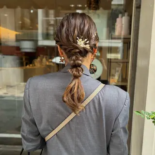 ヘアアレンジ 芦刈 咲来のヘアスタイル