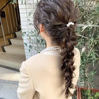 ロング ヘアアレンジ 🫧透明感カラー/ ボブ/小笠原汐海🪽のヘアスタイル