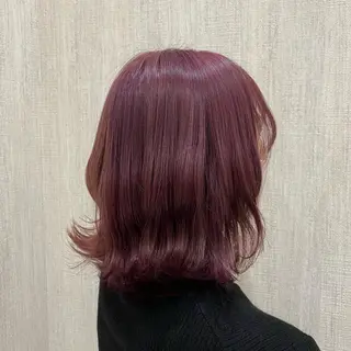 ミディアム カラー 🫧透け感⋆艶髪💎 山口アヤカのヘアスタイル