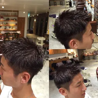 ショート カラー パーマ ヘアアレンジ メンズ キッズ Forest. -髪質改善-のヘアスタイル