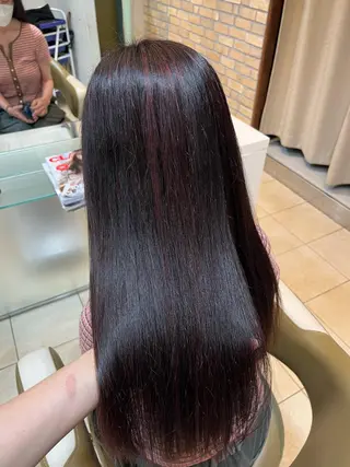 ロング カラー 竹添 有梨沙のヘアスタイル