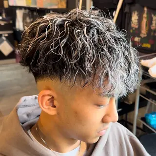 ショート パーマ メンズ メンズパーマ/ メッシュ😎タクミのヘアスタイル