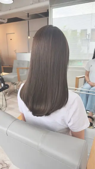 ロング テラモト カズヨシのヘアスタイル