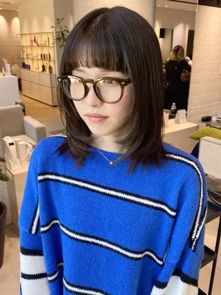 ミディアム カラー 銀座/髪質改善/韓国 カラー🍓原田侑依のヘアスタイル