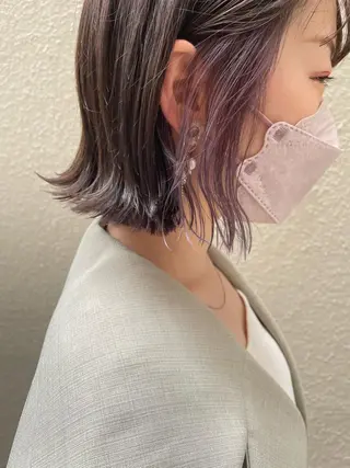 ショート sherry【シェリー】所属・miho 大国町 柔らかハイトーン💛のヘアスタイル