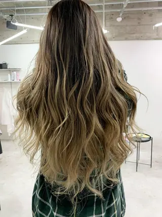 ロング カラー パーマ ヘアアレンジ メンズ キッズ ネイル マツエク・マツパ 架空〜KAQU〜所属・【clan】 NOGAMIのヘアスタイル