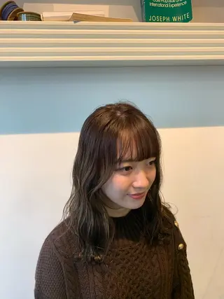 セミロング 大宮/山口 竣也のヘアスタイル