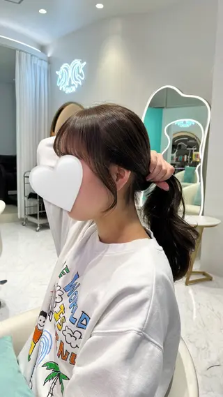 ロング カラー 名駅/大人韓国ヘア 艶カラー/Rihoのヘアスタイル