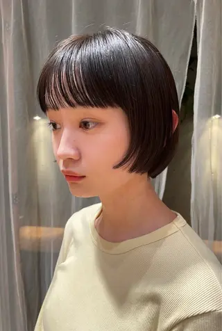 ショート カラー ボブ/ショート 吉田竣のヘアスタイル