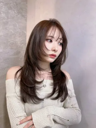 ロング カラー レイヤー/艶髪/ 髪質改善/YUYAのヘアスタイル