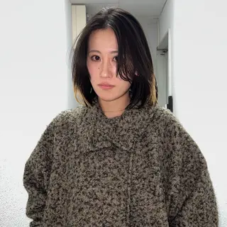 ミディアム Hz/金子 亮/レイヤーカットのヘアスタイル