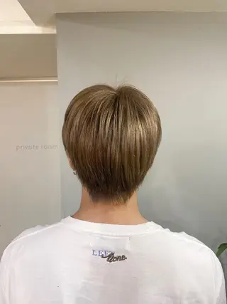 ショート カラー メンズ ボブ /ニュアンス/ satomi🧸💖のヘアスタイル