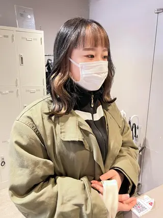 ショート カラー ヘアアレンジ neon hair所属・🩵 JURI🩵のヘアスタイル