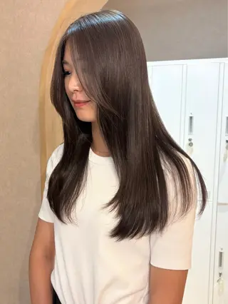 セミロング 似合わせ/ベージュ /レイヤー/りほ🤍のヘアスタイル