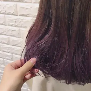 セミロング カラー ヘアアレンジ knock【ノック】所属・烏丸韓国ヘア🇰🇷 ayaka🎀のヘアスタイル