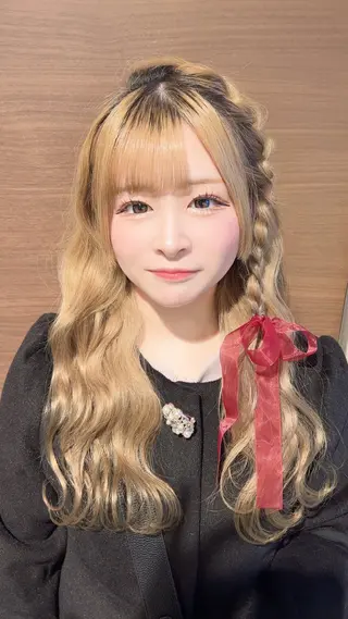 ロング ヘアアレンジ カラー/ヘアセット Nanami💗のヘアスタイル