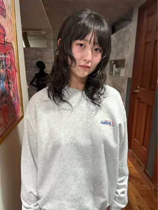 ミディアム カラー パーマ mai / linoah˚✧のヘアスタイル