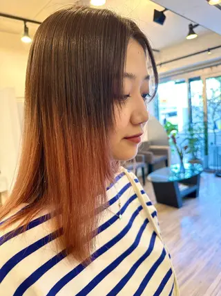 ミディアム カラー sato ayaka ｜透明感カラー🫧のヘアスタイル