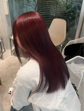 ロング カラー riri 🎀ナチュラル/縮毛のヘアスタイル