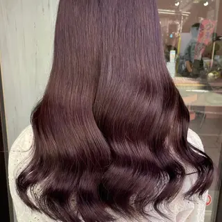 ミディアム カラー Beleza原宿所属・MOMO艶髪 🩵モテカラーのヘアスタイル