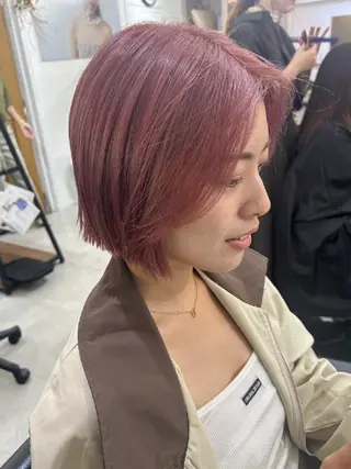 ショート 🌈扱いやすいボブ× ブリーチ🌈TAMEのヘアスタイル