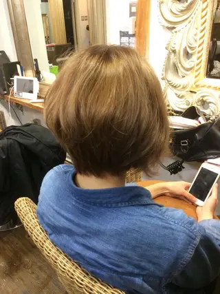 ショート カラー LA KING GINZA TOKYO所属・🧡ショートの達人 🧡SHOのヘアスタイル