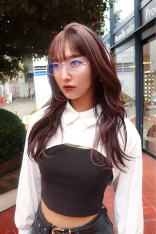 ロング カラー ヘアアレンジ @kyoniyy KYONIのヘアスタイル