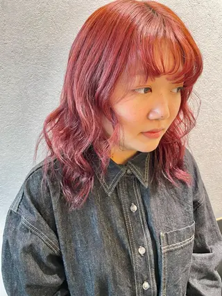 ミディアム カラー ブリーチ/ハイトーン 🌏💊RAINEのヘアスタイル