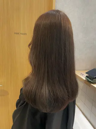 セミロング 女性スタイリスト専門サロン Zina 天神西通り所属・艶髪韓国ヘア MANAMI🎀のヘアスタイル