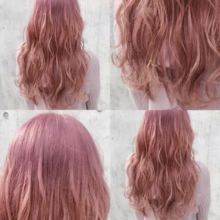 ロング カラー ヘアアレンジ メンズ キッズ 💟Chloe原宿店 🩶ハイトーンのヘアスタイル