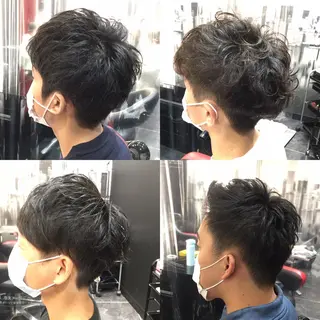 ショート パーマ メンズ Annon プライベートサロンのヘアスタイル