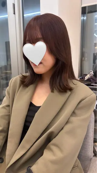 ミディアム カラー nok所属・レイヤー/ベージュ/ どますず🌺のヘアスタイル