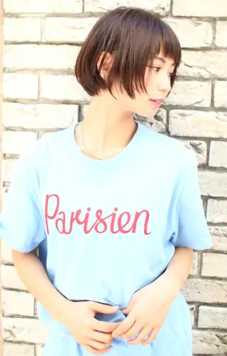 ショート カラー 羽田 ひろむのヘアスタイル