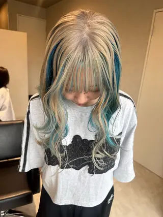 ミディアム カラー 透明カラー/レイヤー misaki °＊のヘアスタイル