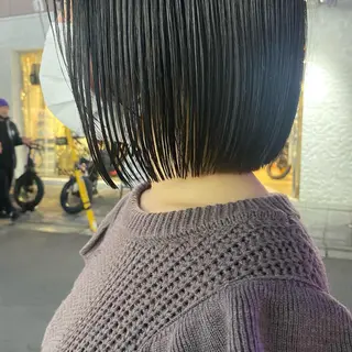 ショート カラー センターパート/ 暖色カラーayuのヘアスタイル