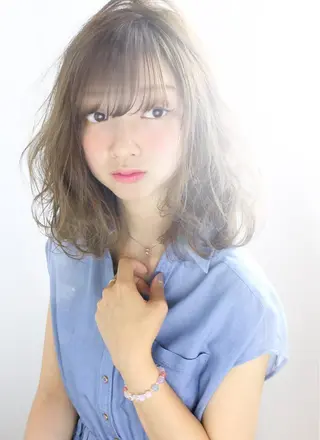 ミディアム セミロング カラー パーマ calon hair所属・men's calonのエステ・リラクイメージ