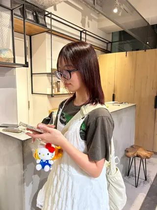 ミディアム カラー FILMS所属・FILMS 銀座店 Mikotoのヘアスタイル