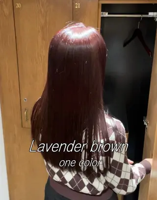 カラー 自然と惹かれる🪷 艶カラー/茉優♩のヘアスタイル